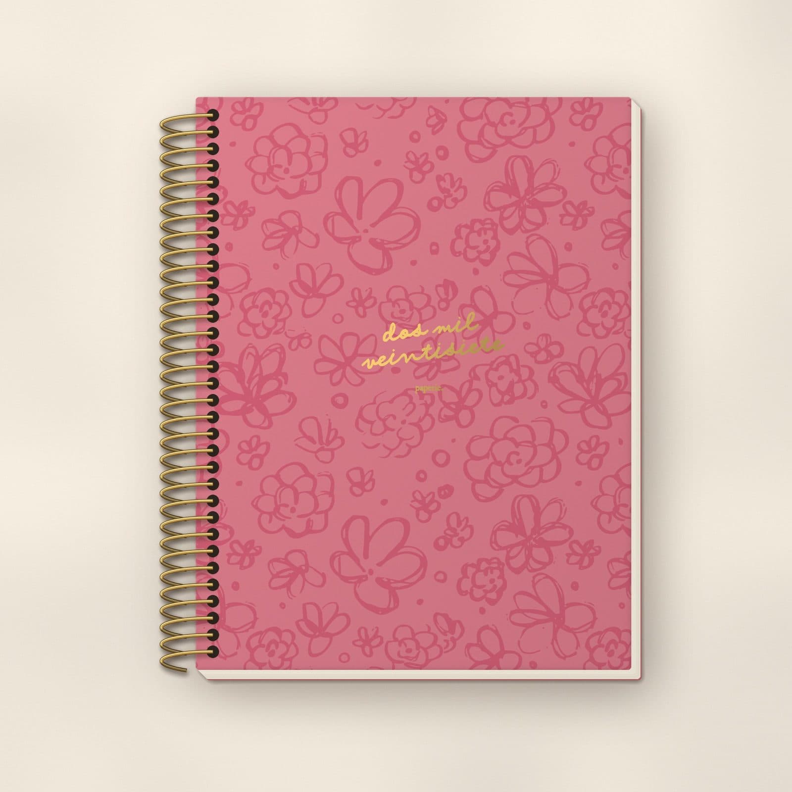 Agenda Diaria 2027 · Bloom Rosado